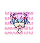 パステルカラー女子（個別スタンプ：6）