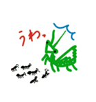 カマキリのスタンプ①（個別スタンプ：5）