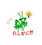 カマキリのスタンプ①（個別スタンプ：16）
