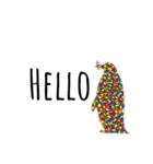 カラフル animals English ver.（個別スタンプ：6）