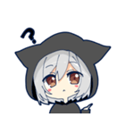 ネコミミフード彼女スタンプ（個別スタンプ：2）