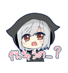 ネコミミフード彼女スタンプ（個別スタンプ：3）