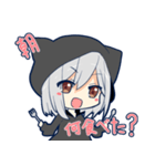 ネコミミフード彼女スタンプ（個別スタンプ：4）