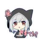 ネコミミフード彼女スタンプ（個別スタンプ：5）