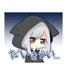 ネコミミフード彼女スタンプ（個別スタンプ：11）