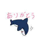 ぴゅるゆるサメ（個別スタンプ：8）
