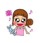 デカ目ロング女子（個別スタンプ：23）