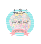 Hawaiian＆surfart stampパステル（個別スタンプ：1）