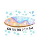 Hawaiian＆surfart stampパステル（個別スタンプ：14）