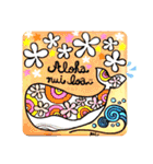 Hawaiian＆surfart stampパステル（個別スタンプ：17）