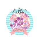 Hawaiian＆surfart stampパステル（個別スタンプ：19）