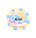 Hawaiian＆surfart stampパステル（個別スタンプ：22）
