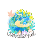 Hawaiian＆surfart stampパステル（個別スタンプ：26）