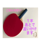卓球の試合をみんなで楽しもう（個別スタンプ：6）
