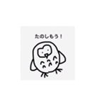 前向き梟（個別スタンプ：9）