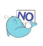 【英語】まったりな日常 どうぶつの気持ち（個別スタンプ：19）