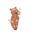 【英語】まったりな日常 どうぶつの気持ち（個別スタンプ：25）
