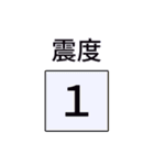 地震・津波情報のスタンプ（個別スタンプ：21）