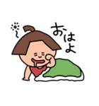 スク水太郎とムキグマさん（個別スタンプ：1）