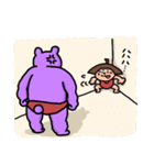 スク水太郎とムキグマさん（個別スタンプ：40）