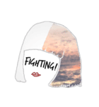 空色のおかっぱガールちゃん（個別スタンプ：4）