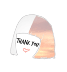 空色のおかっぱガールちゃん（個別スタンプ：5）