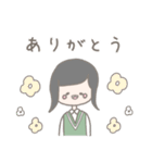 ゆるかわいい女の子の会話スタンプ（個別スタンプ：1）