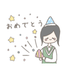 ゆるかわいい女の子の会話スタンプ（個別スタンプ：4）