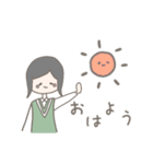 ゆるかわいい女の子の会話スタンプ（個別スタンプ：5）