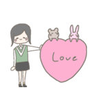 ゆるかわいい女の子の会話スタンプ（個別スタンプ：22）