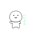 心の中では思ってなさそうな奴（個別スタンプ：4）