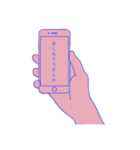 スマホの画面（個別スタンプ：1）