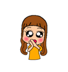 デカ目女子（個別スタンプ：2）