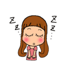 デカ目女子（個別スタンプ：11）