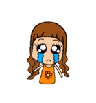 デカ目女子（個別スタンプ：13）