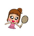 デカ目女子（個別スタンプ：20）