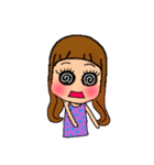 デカ目女子（個別スタンプ：26）