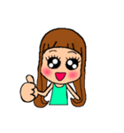 デカ目女子（個別スタンプ：28）