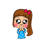 デカ目女子（個別スタンプ：31）