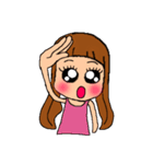 デカ目女子（個別スタンプ：38）