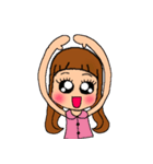 デカ目女子（個別スタンプ：39）