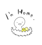 白黒のうさぎたち【普段づかい用】（個別スタンプ：8）