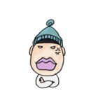 ニット帽のタラコ（個別スタンプ：3）