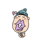 ニット帽のタラコ（個別スタンプ：5）
