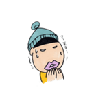 ニット帽のタラコ（個別スタンプ：14）