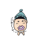 ニット帽のタラコ（個別スタンプ：16）