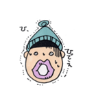 ニット帽のタラコ（個別スタンプ：17）