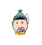 ニット帽のタラコ（個別スタンプ：18）