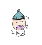 ニット帽のタラコ（個別スタンプ：25）