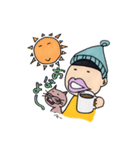 ニット帽のタラコ（個別スタンプ：32）